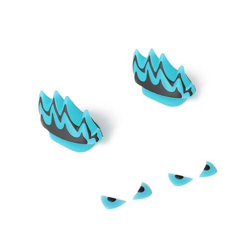 Nageoires et Yeux de Kaiju Nucléaire pour Sharkicks Pro